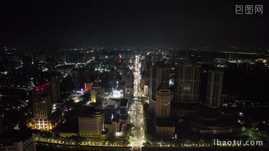 广东中山市城市夜景灯光
